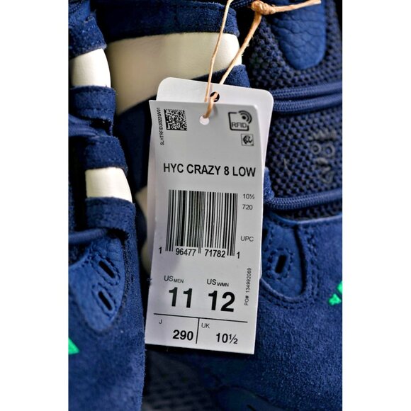 New! Size: 11 Men/12 Women | Adidas Hoop York City x Crazy 8 Low| IH2825 |Unisex